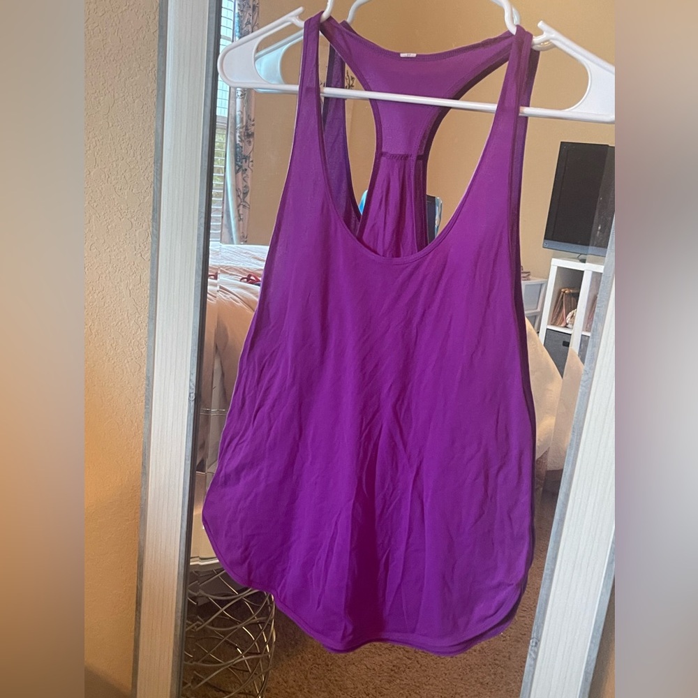 Lululemon Athletica Purple Sleeveless Backless Tank